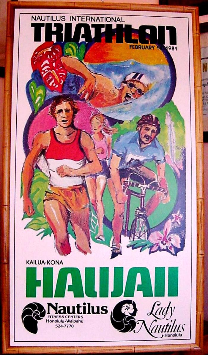 Ironman 2003 Hawaiian Poster Original Triathlon New/Original Vintage IN Mint 
